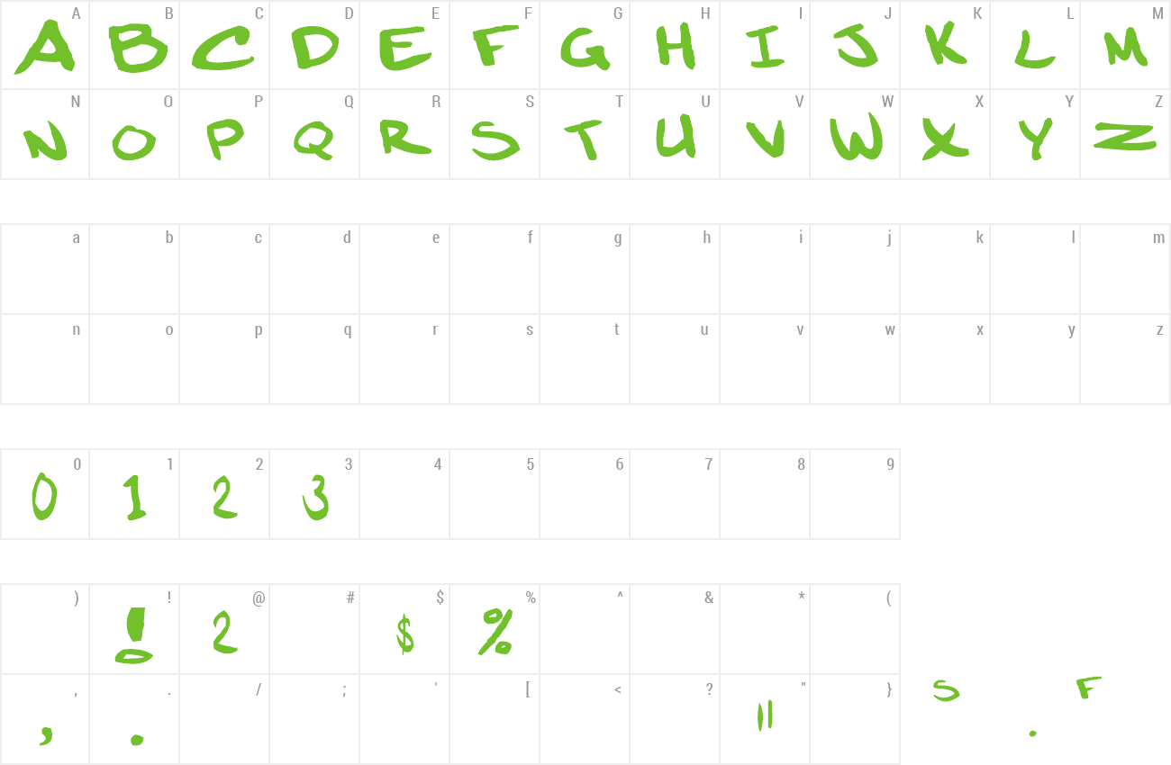 Font HANDWRITING OF JMS TEST preview